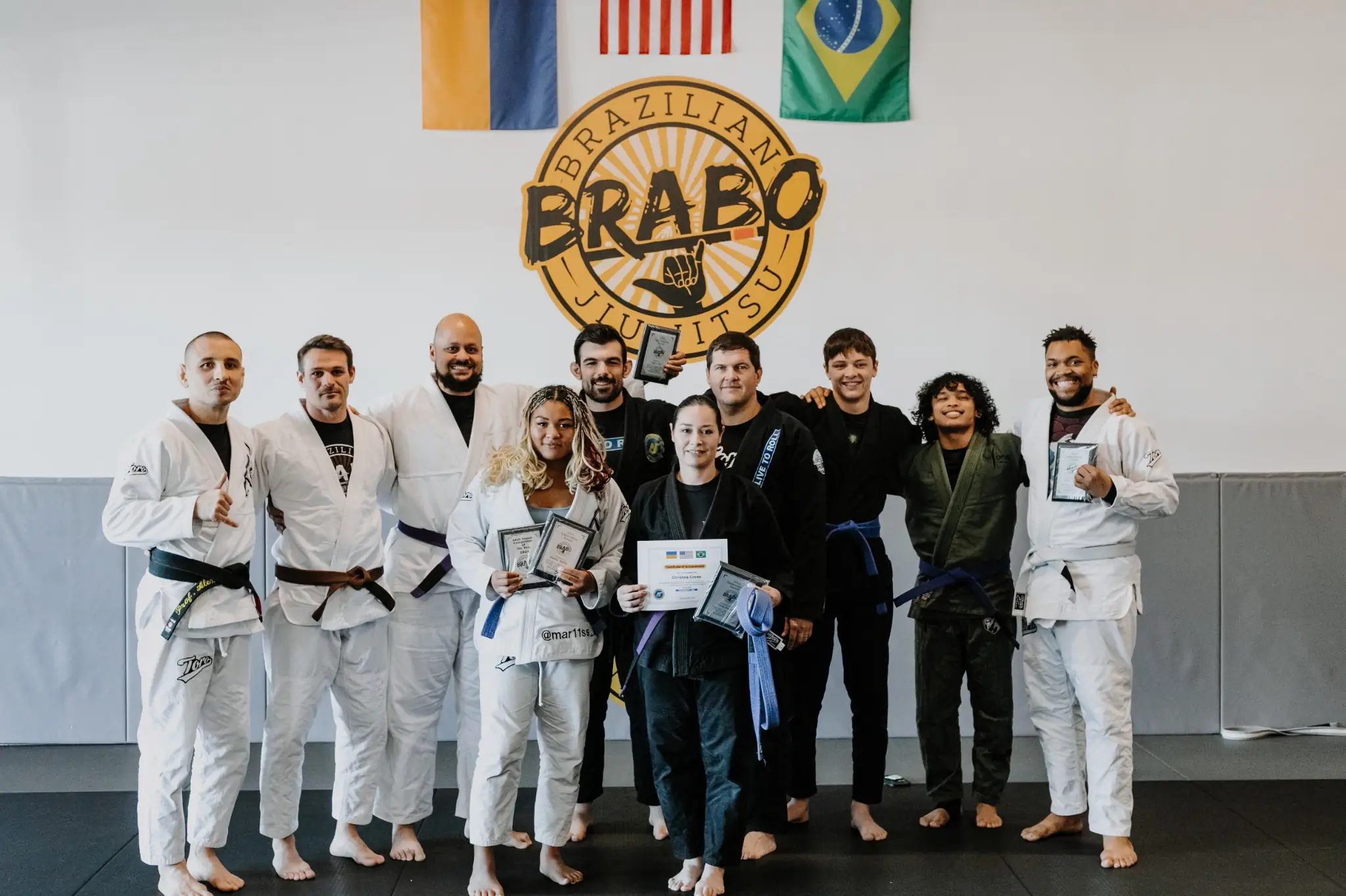 The Brabo Jiu Jitsu coaching team in Virginia Beach